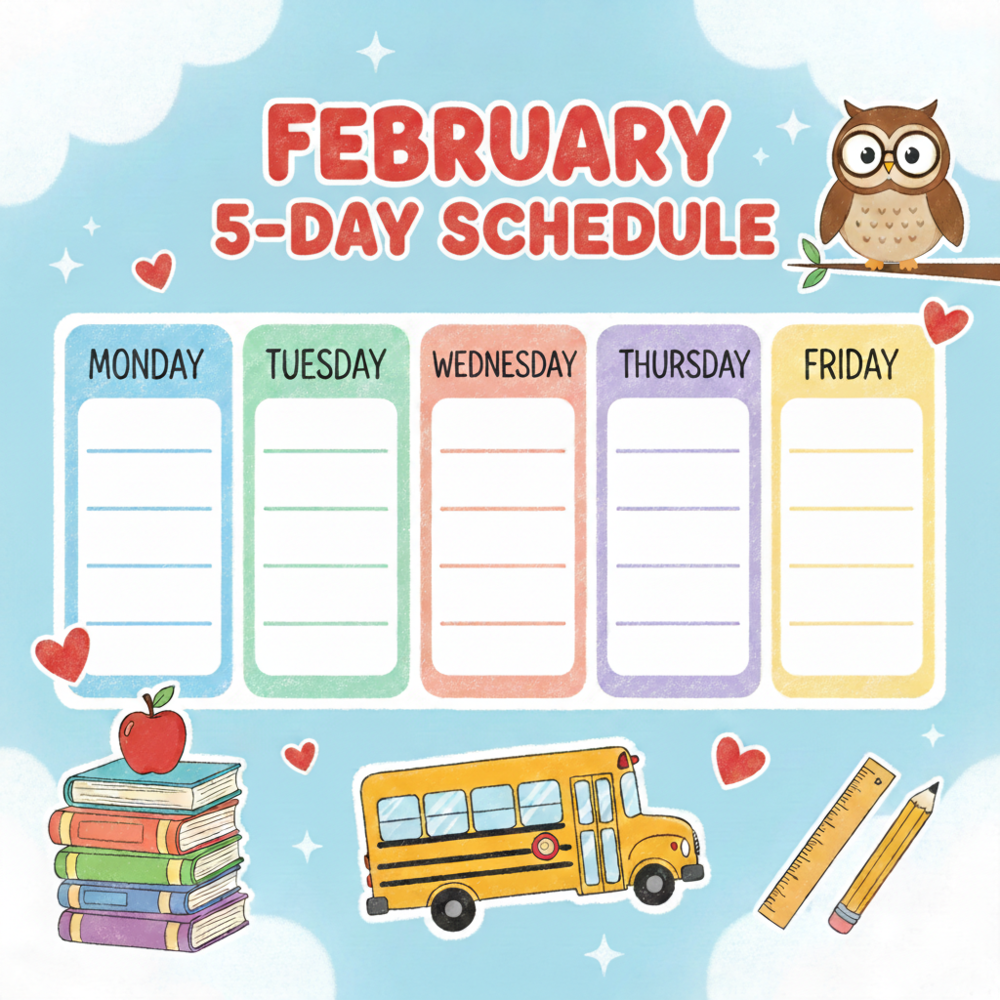 Feb. Schedule
