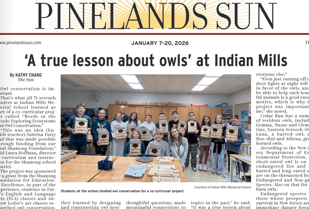 Pinelands Sun Article
