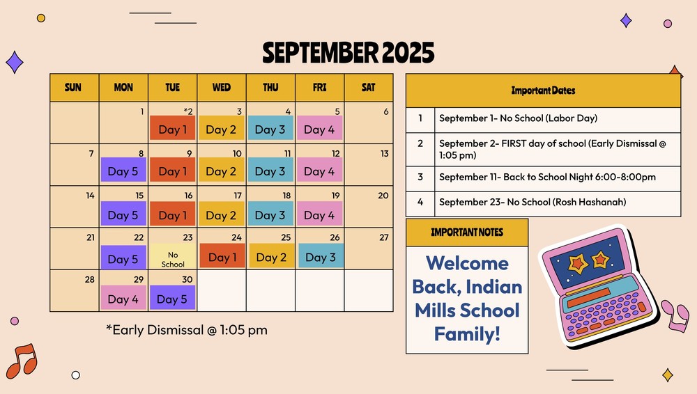 5 Day Calendar