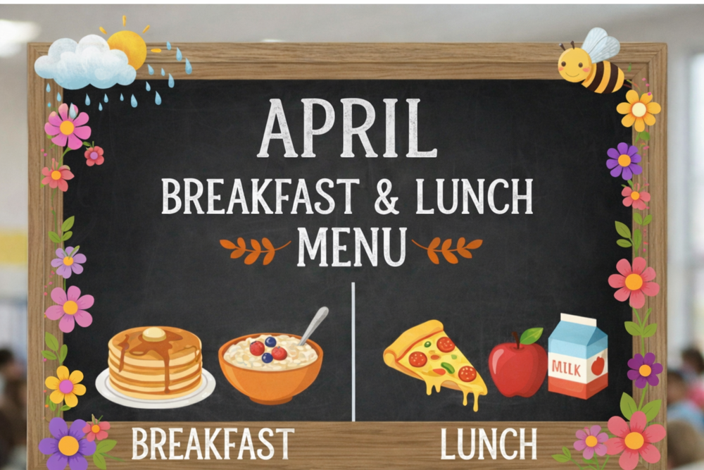 April Lunch Menu