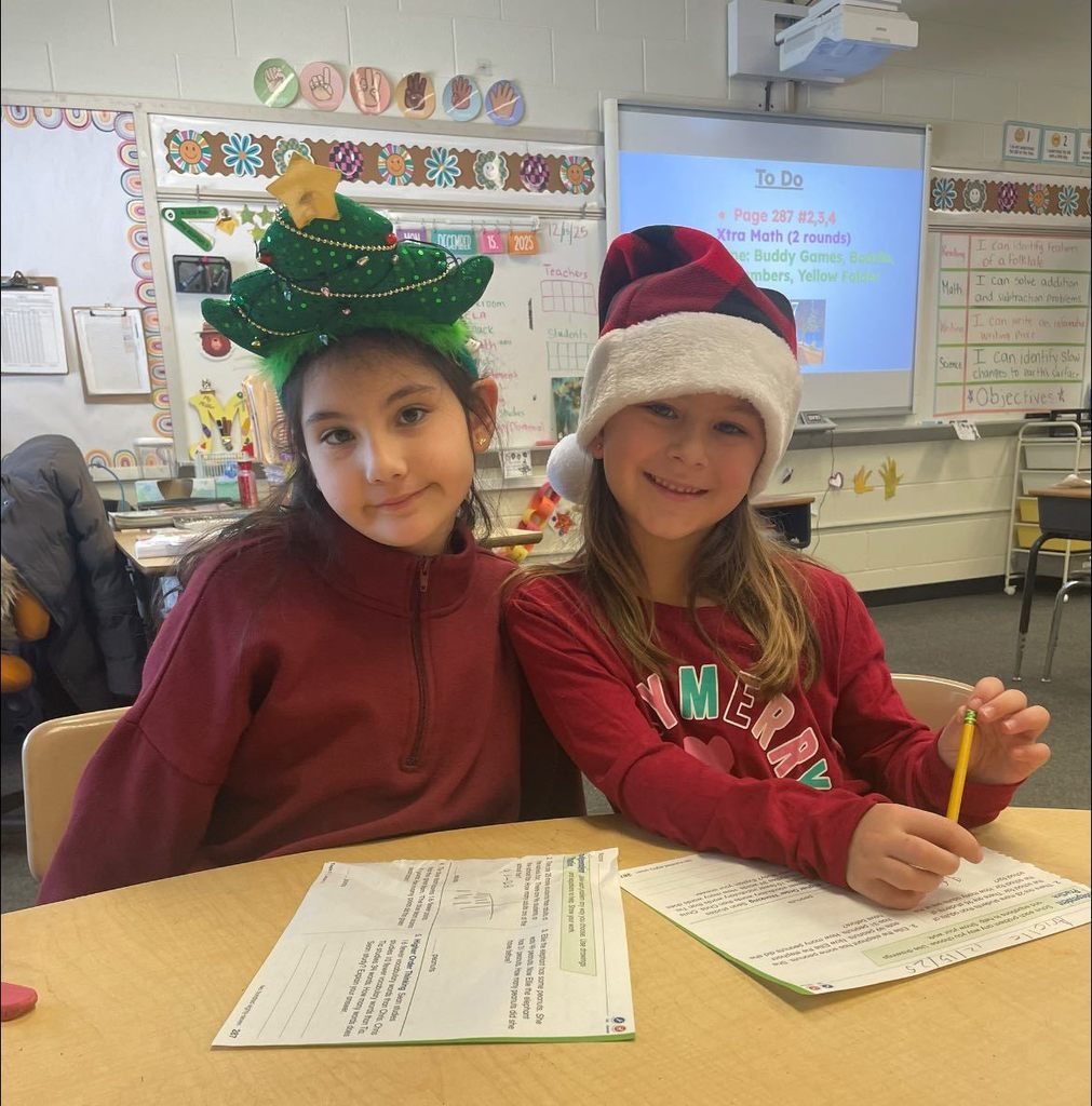 ✨A successful start to our holiday dress down days! Festive socks & hats were worn by staff and students — and everyone looked awesome!✨