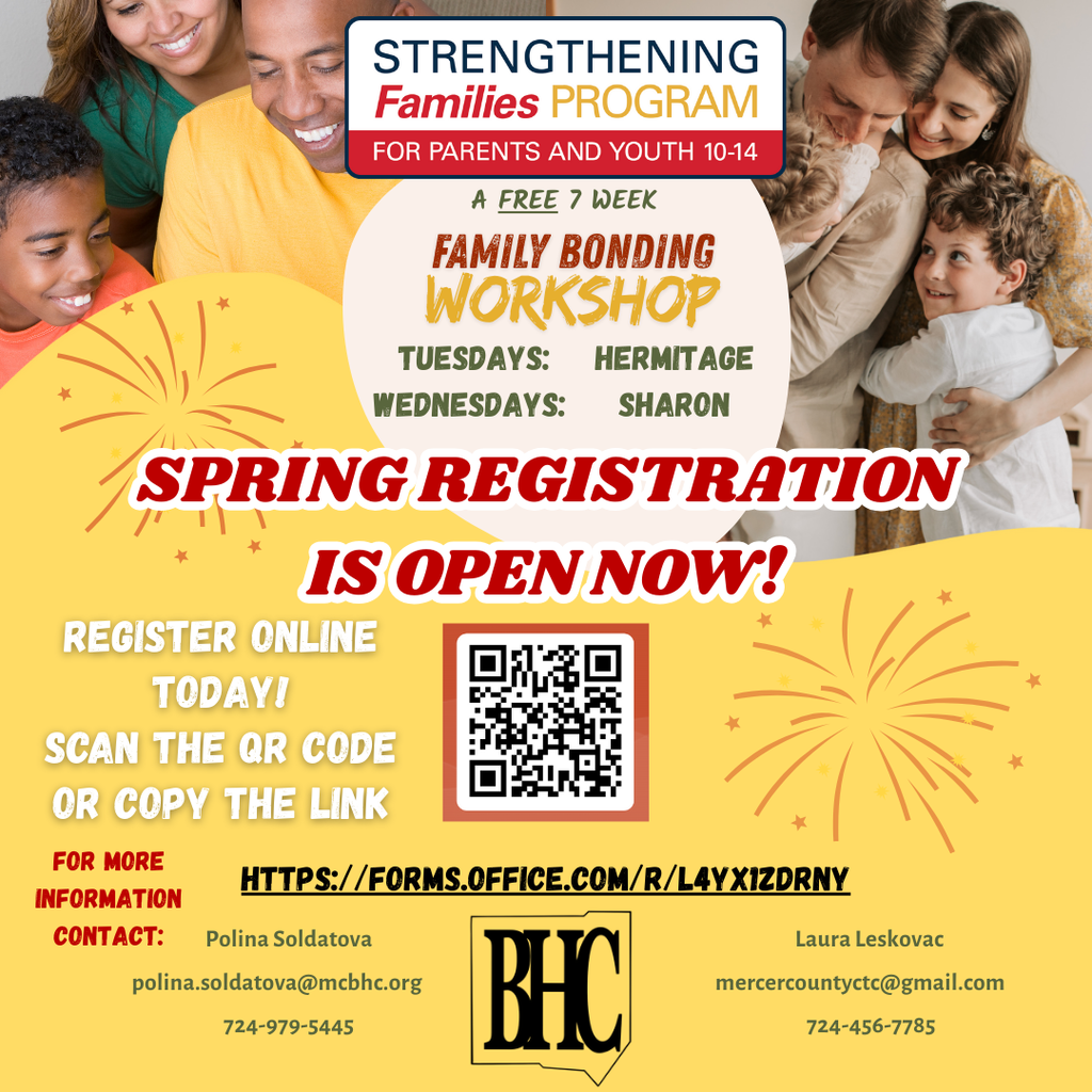 Spring 2026 registration flyer - Polina