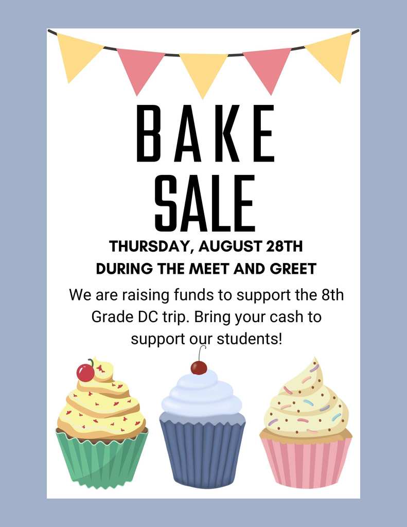 Bake Sale Fundraiser Flyer 2025