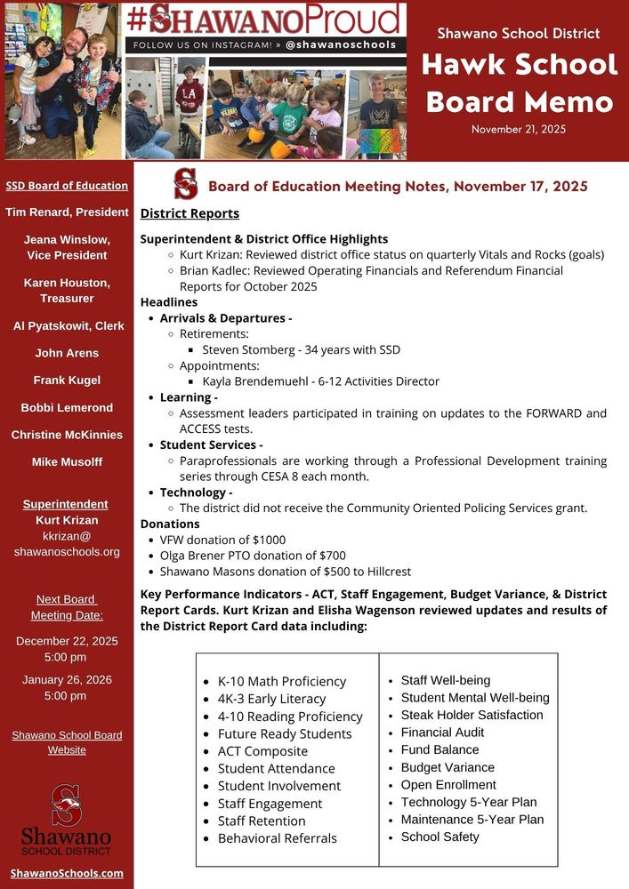 Nov 2025 Hawk Board Memo