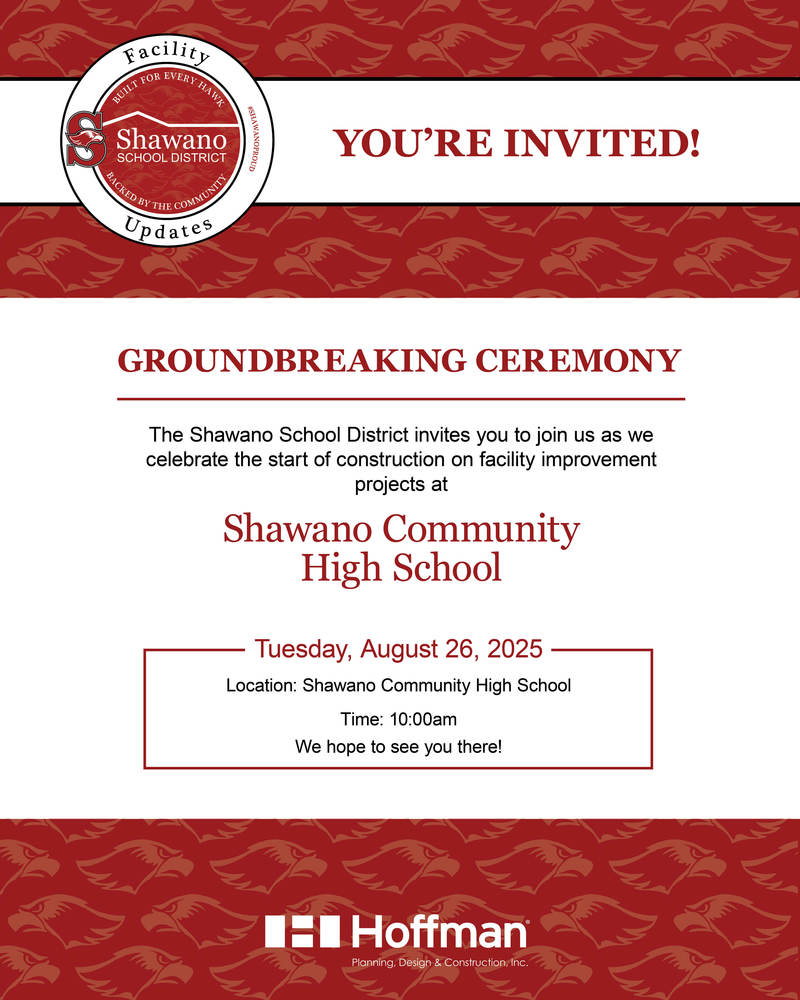 SCHS Groundbreaking Invitation