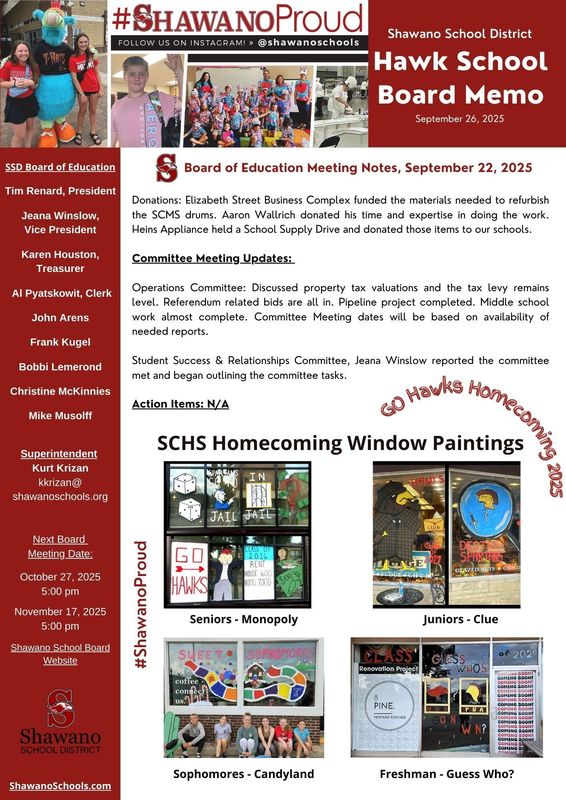 Sept 2025 Hawk Board Memo Page 2