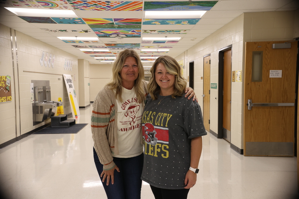 Katrina and Brook pose for a picture for Physical Therapy Appreciation Day