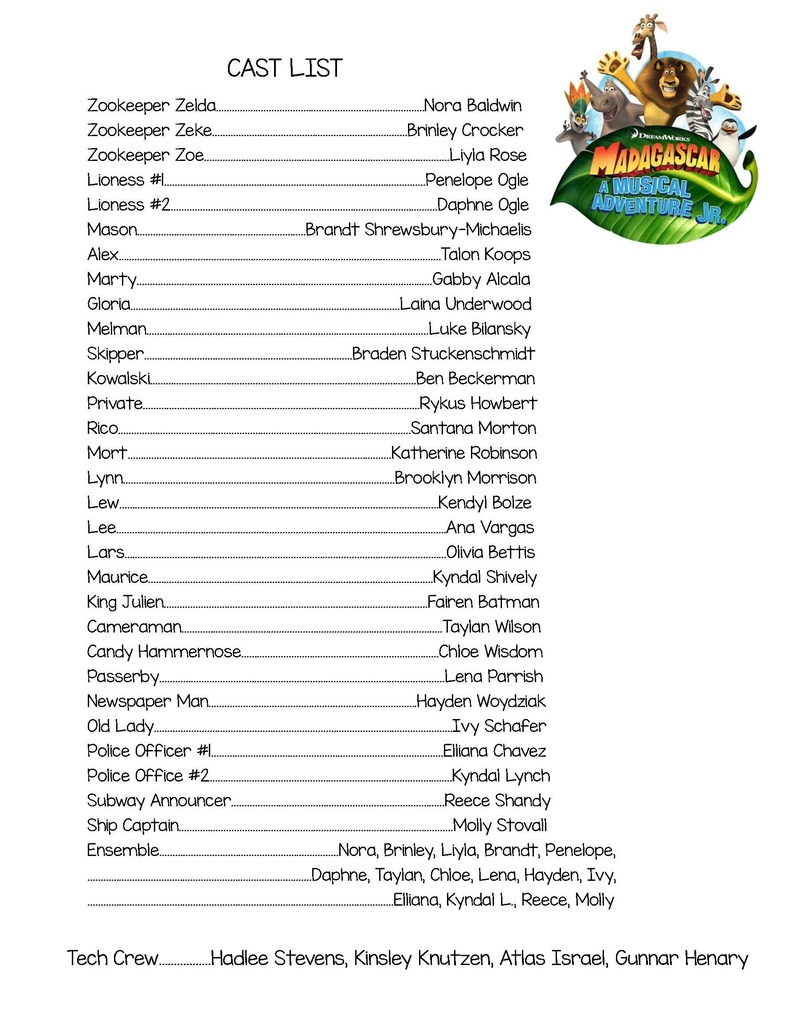 cast list