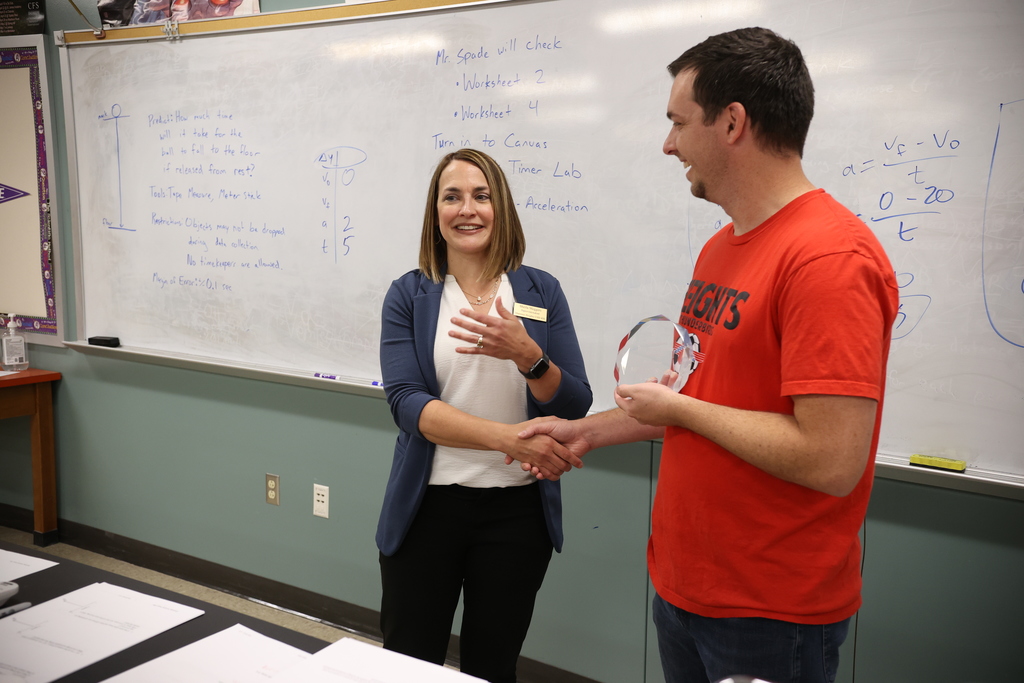 Mitch Spade receiving SH TOY Award