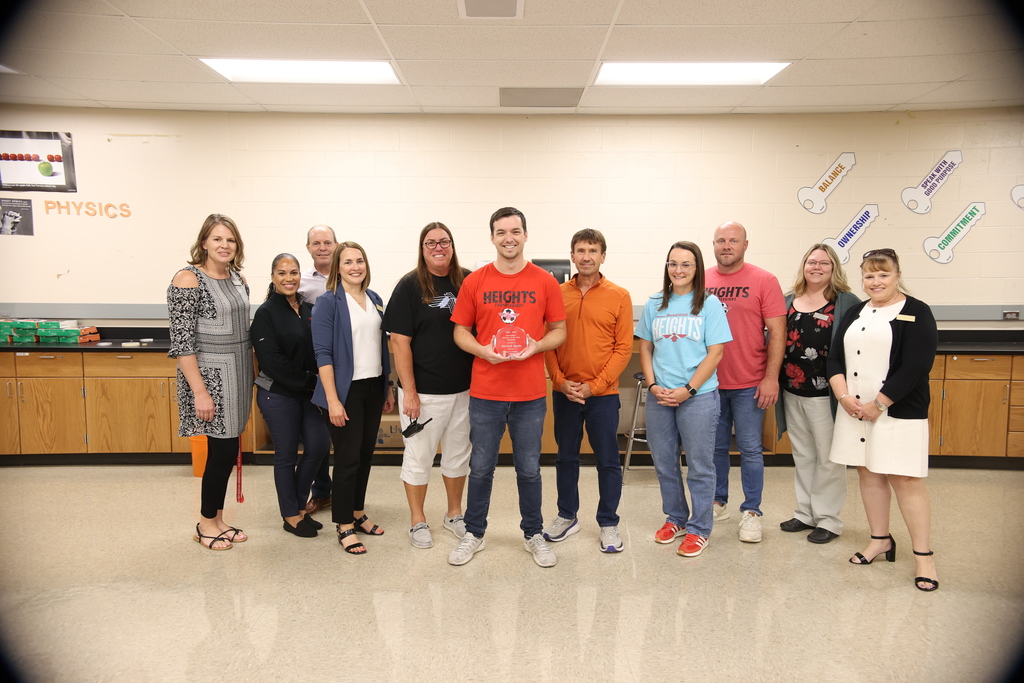 Mitch Spade receiving SH TOY Award