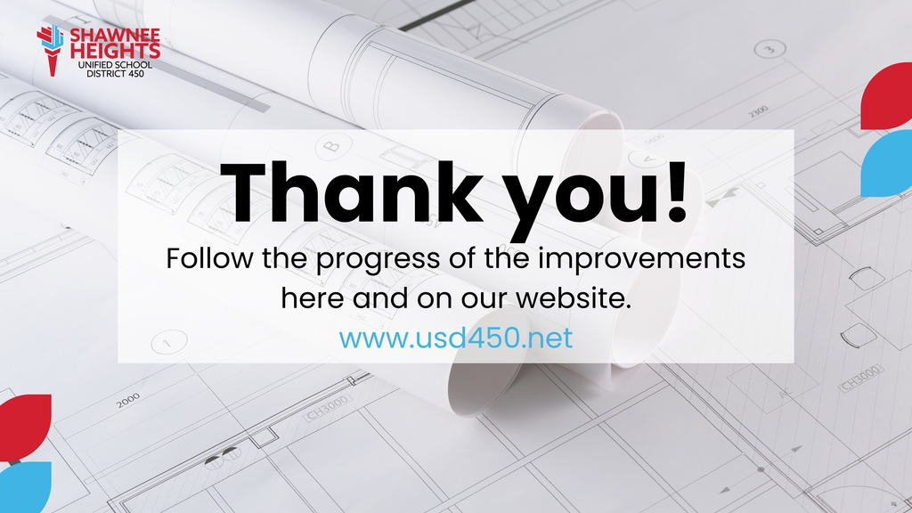 Thank you, Shawnee Heights Community - Bond Election