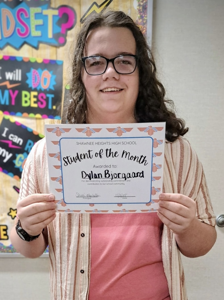 October Student of the Month - Dylan