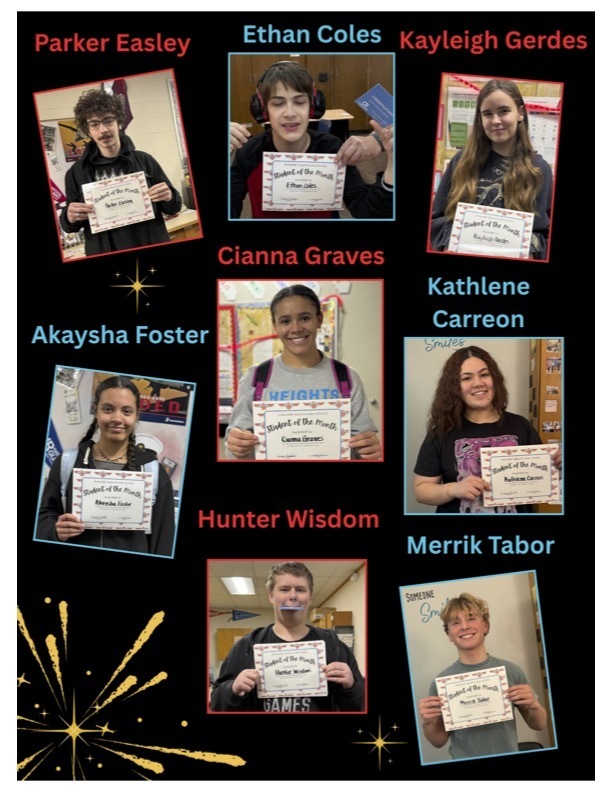 November Student's of the Month