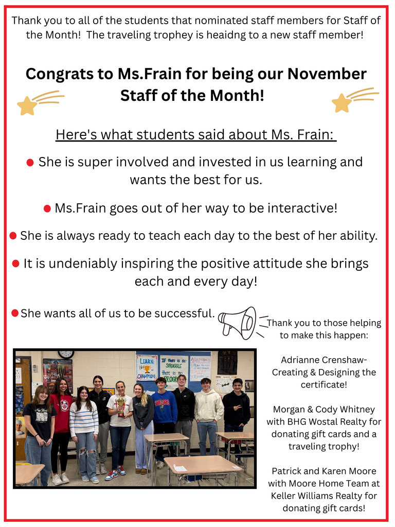 Staff Member of the Month