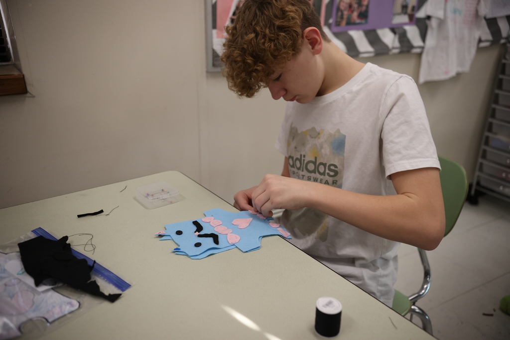 SHMS Creating 1st Grade Critters in FACS class.