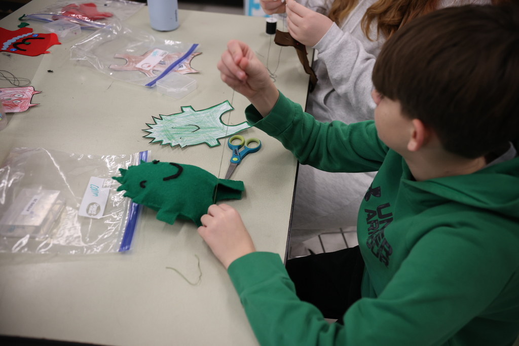 SHMS Creating 1st Grade Critters in FACS class.