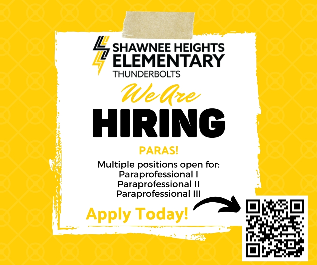 SHES is Hiring Paras!