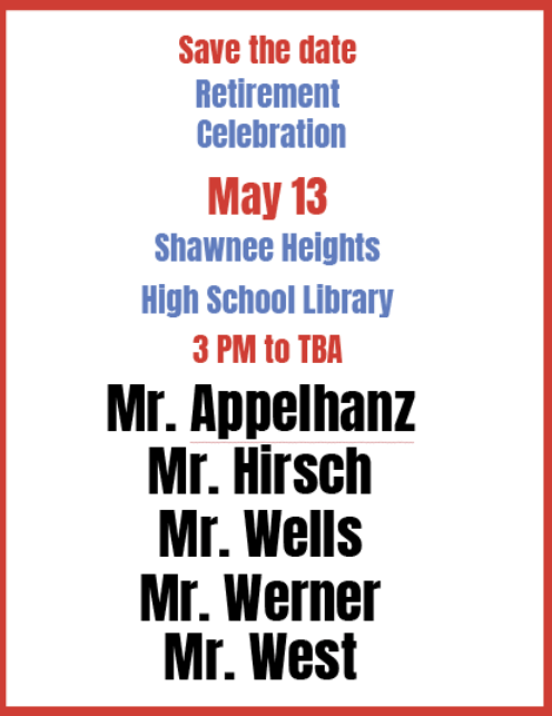 Save the Date for Retirements