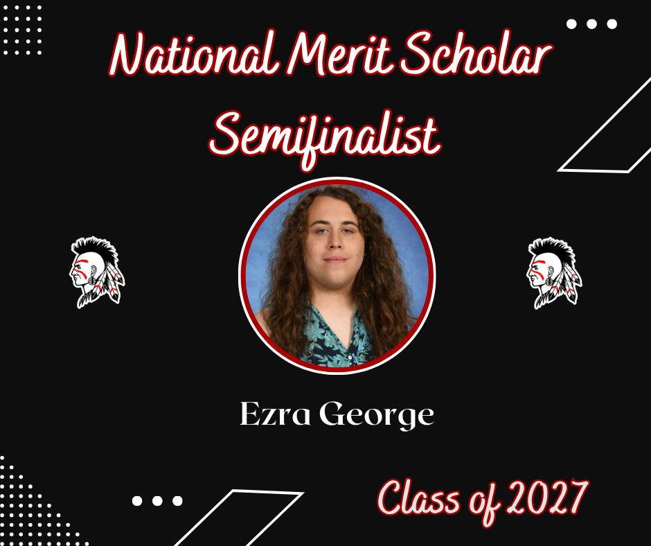 Black background with student picture earning award