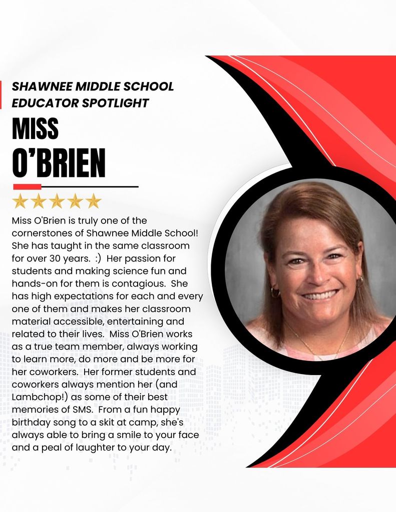 Miss O'Brien Spotlight of Month