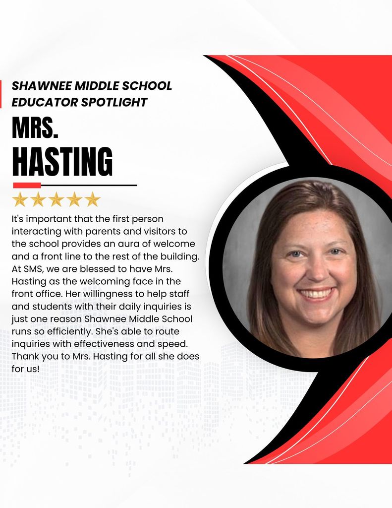 September Staff of the Month - Mrs. Hasting