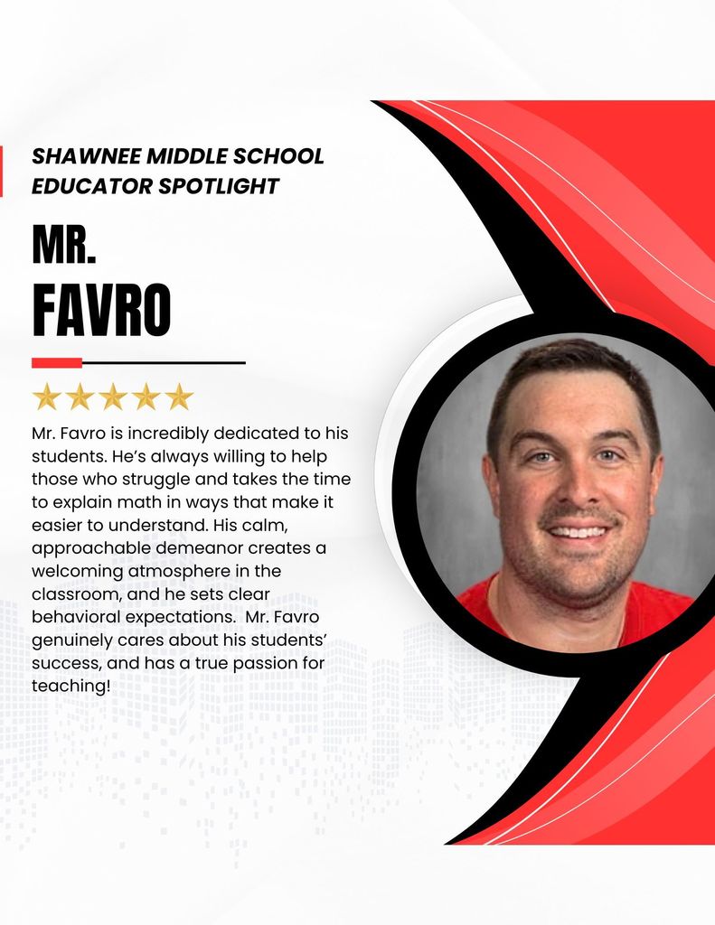 September Staff of the Month - Mr. Favro