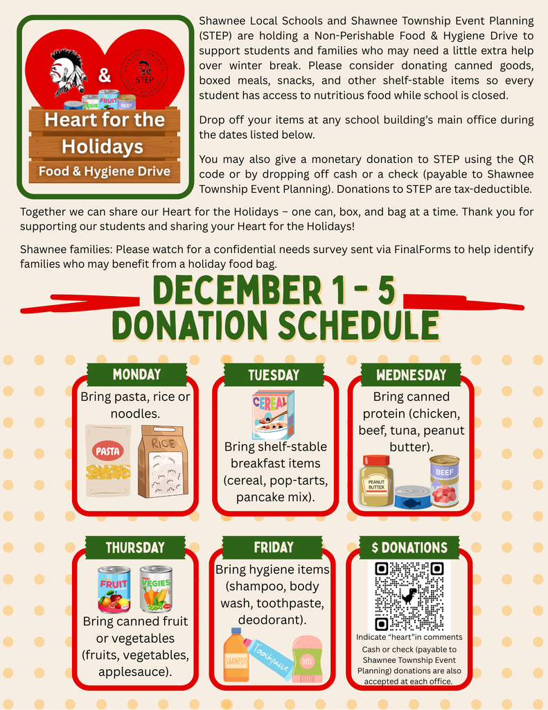 Heart for the Holidays Flyer