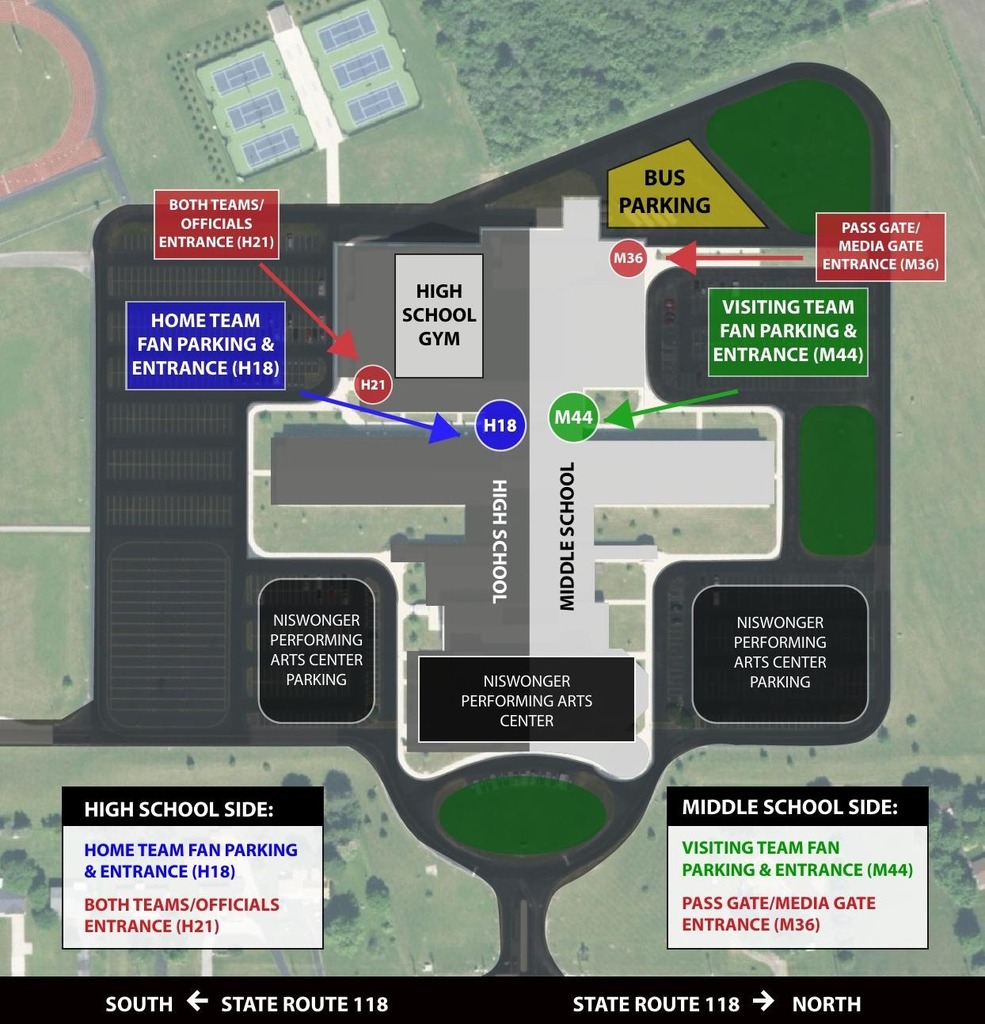 Van Wert HS/MS Map