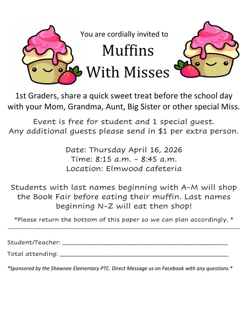 1st grade muffins with Misses