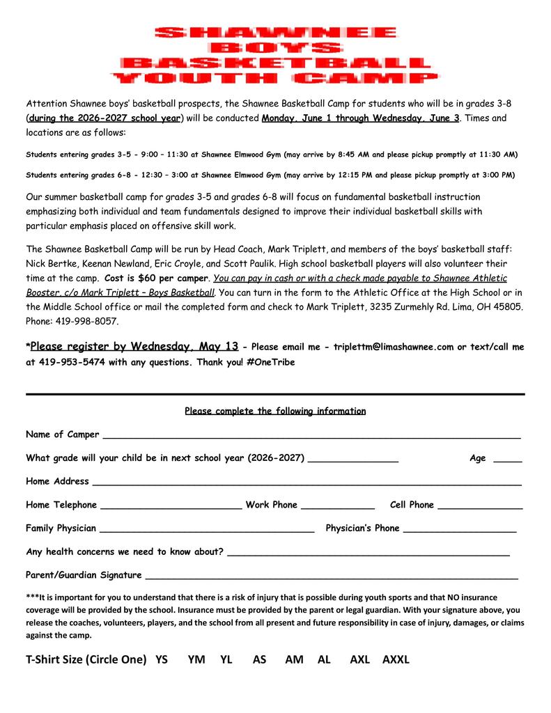 Boys basketball hoops camp