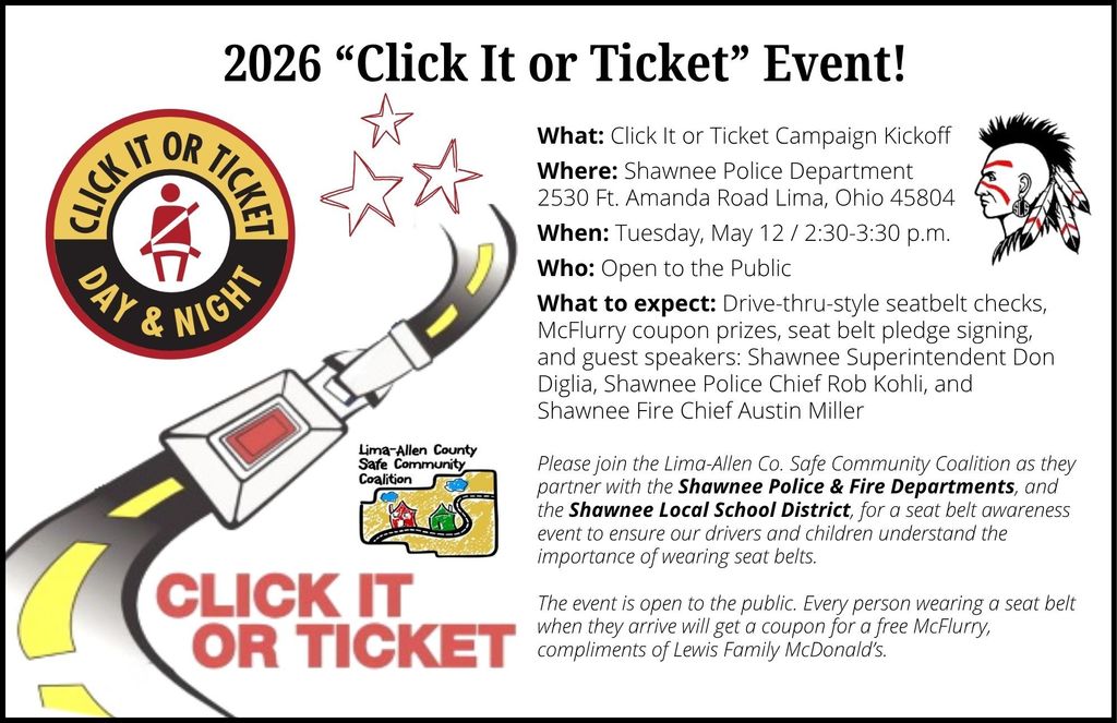 Click it or Ticket event information graphic