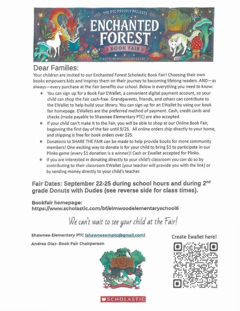 Elmwood Fall Book fair and PTC meeting