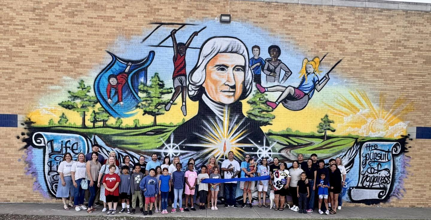 Jefferson Elementary Unveils New Mural by Local Native Artist