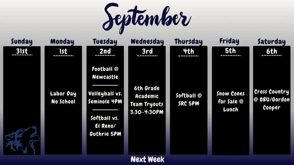 Next week