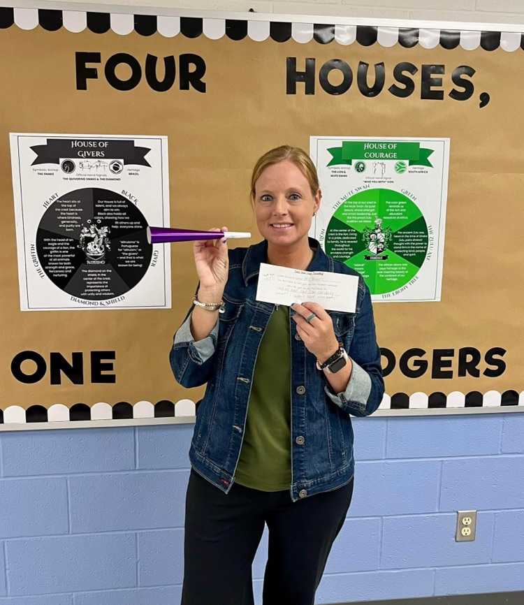 woman holding prize