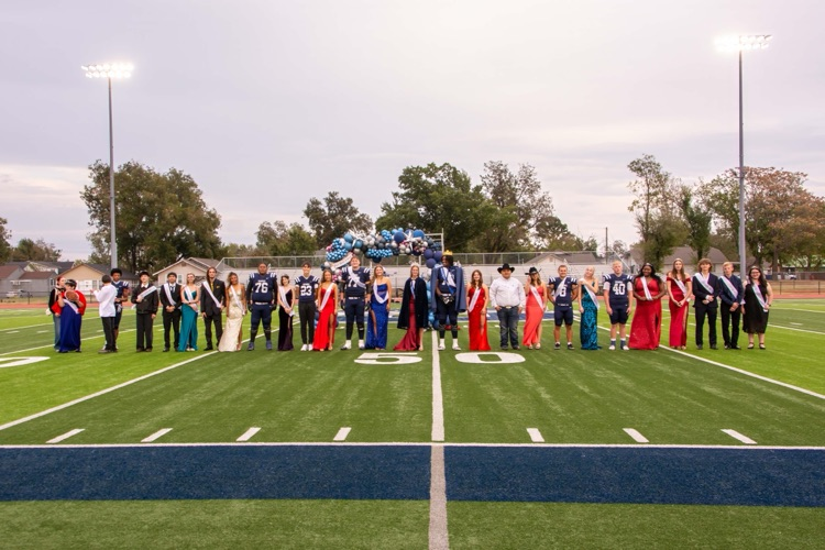 homecoming candidates on field 