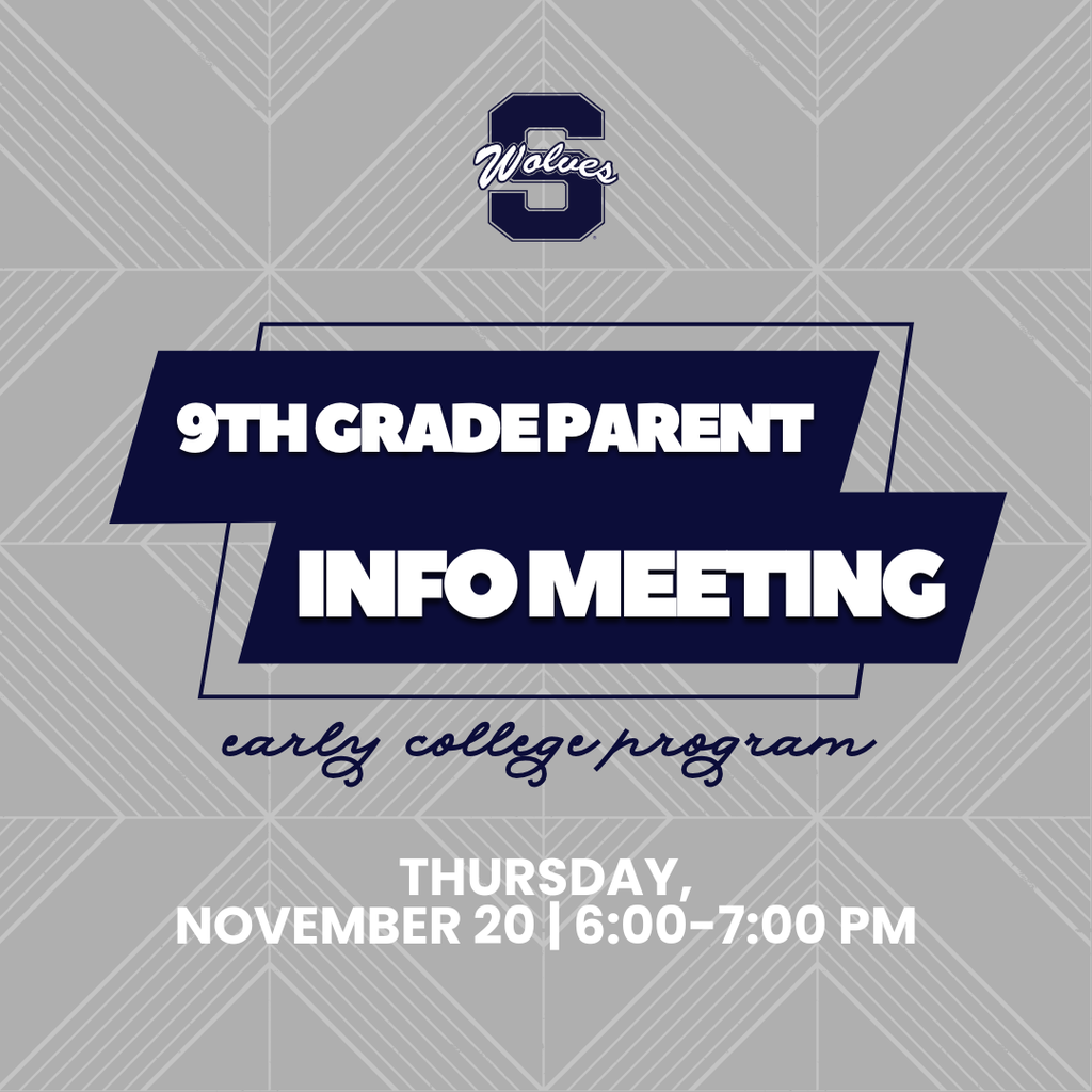 gray and navy graphic with meeting information