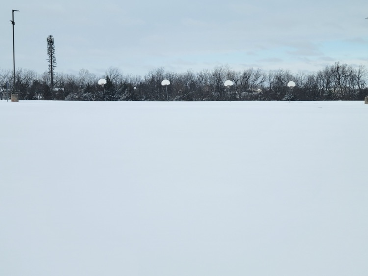 basketball goals with snow