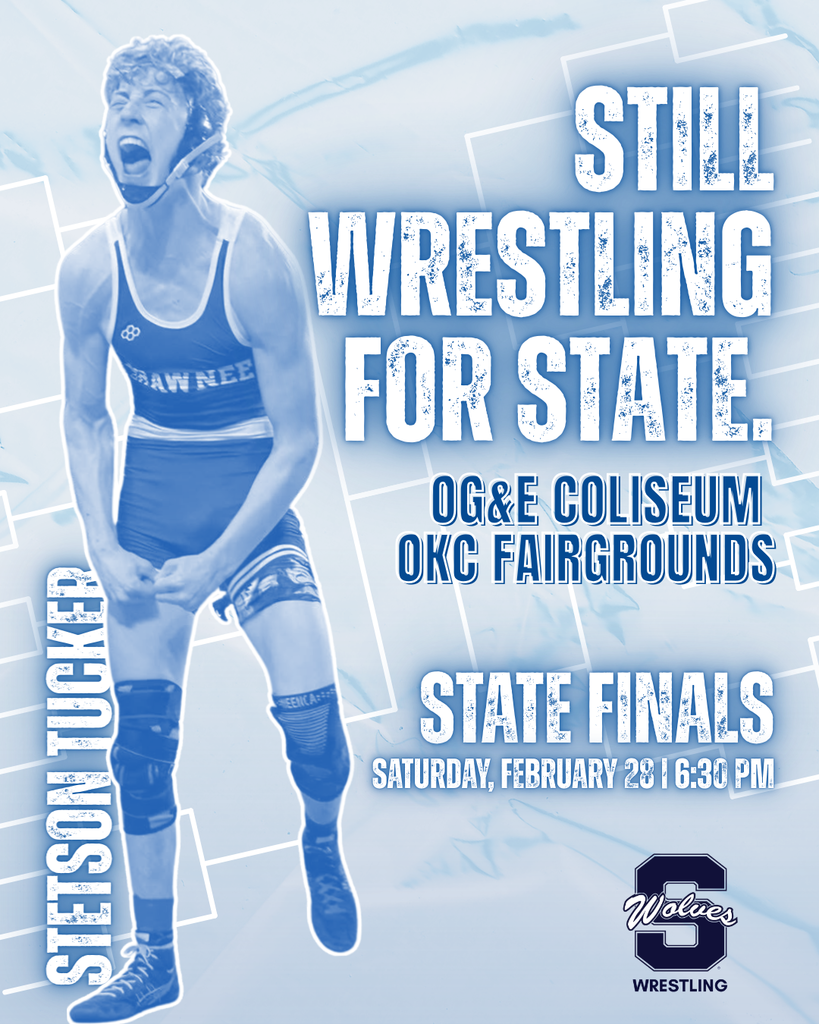 graphic of Wrestler with text