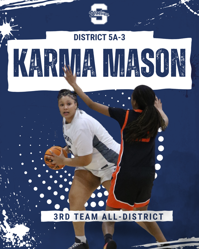 navy graphic with female basketball players