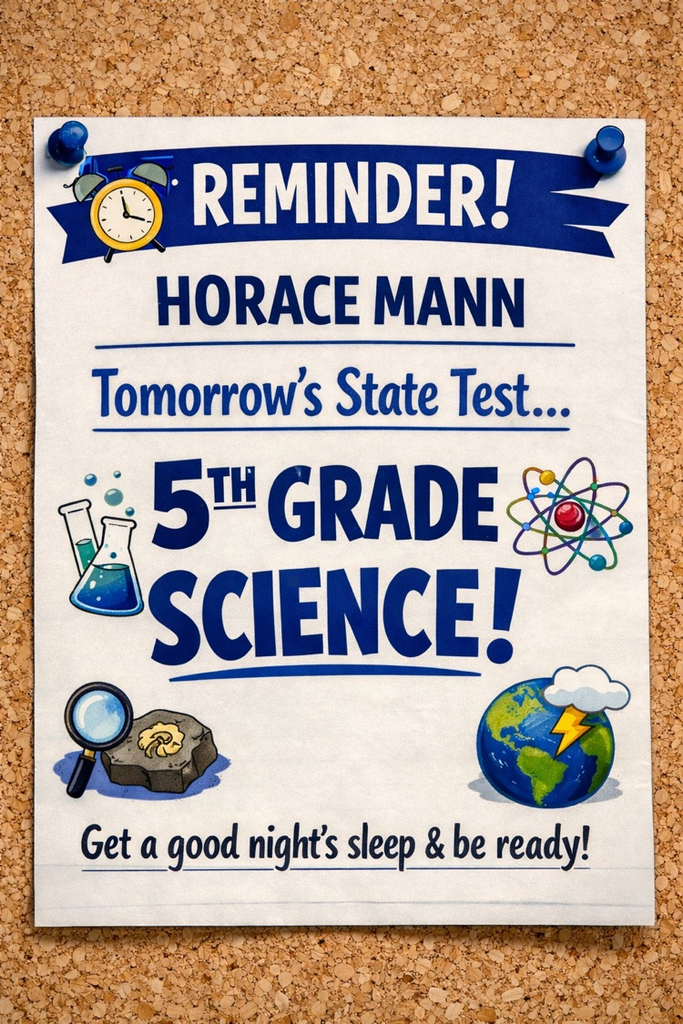 5th grade science test