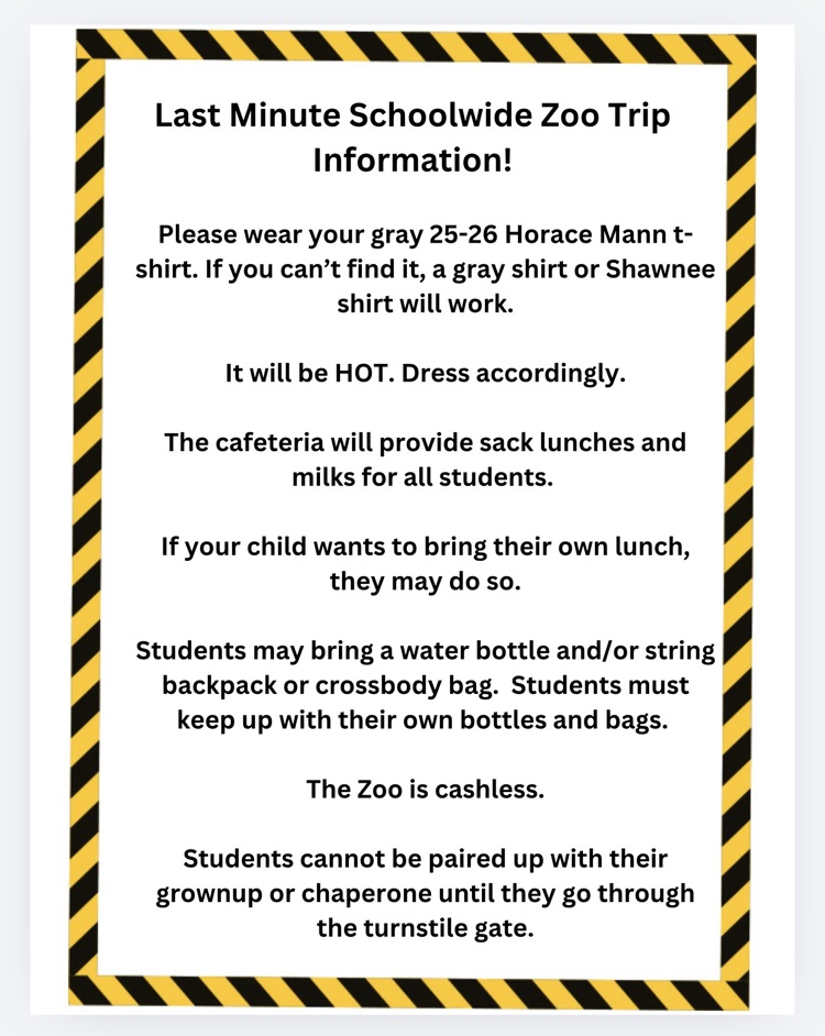 last minute zoo trip information
