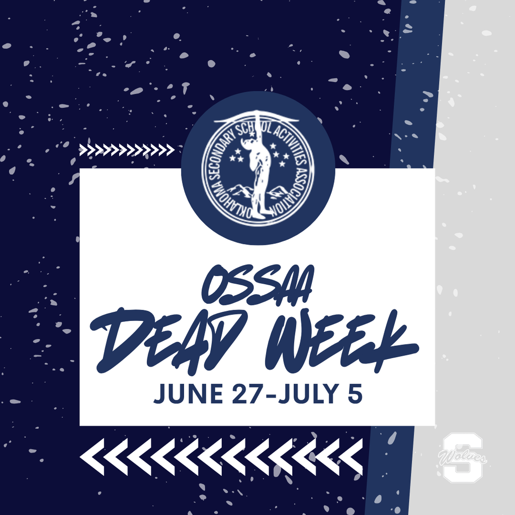 navy graphic with dead week information