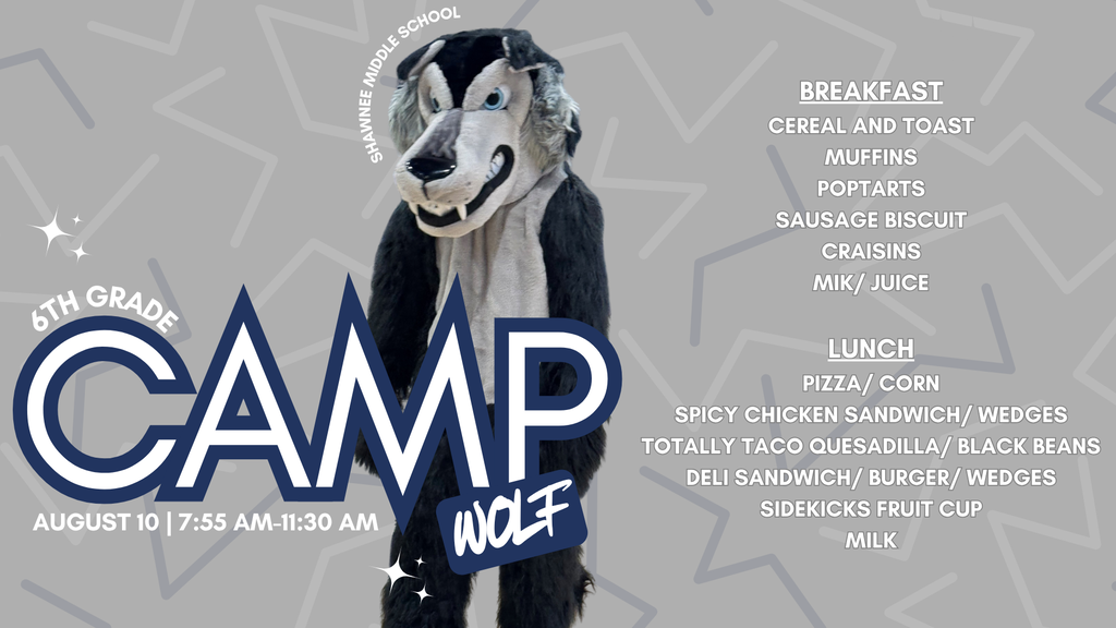 Camp Wolf menu