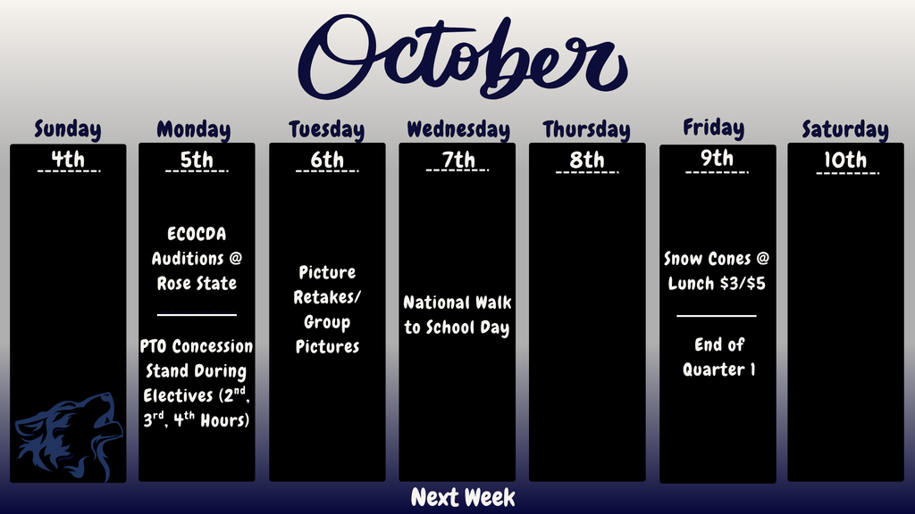 Next week