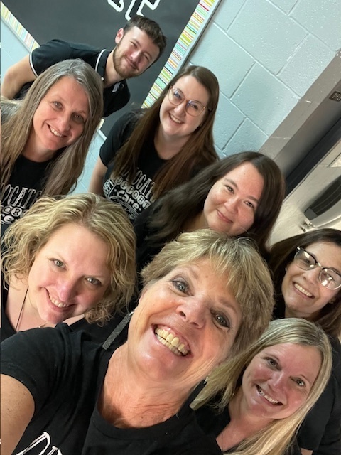 Selfie with 8 people in picture
