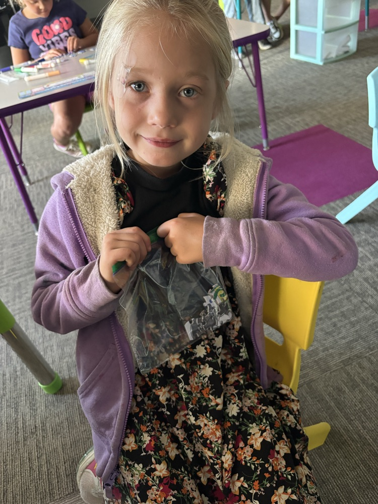 student coloring puzzle