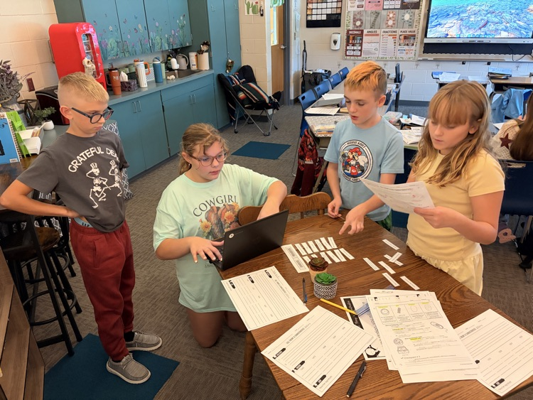 students working