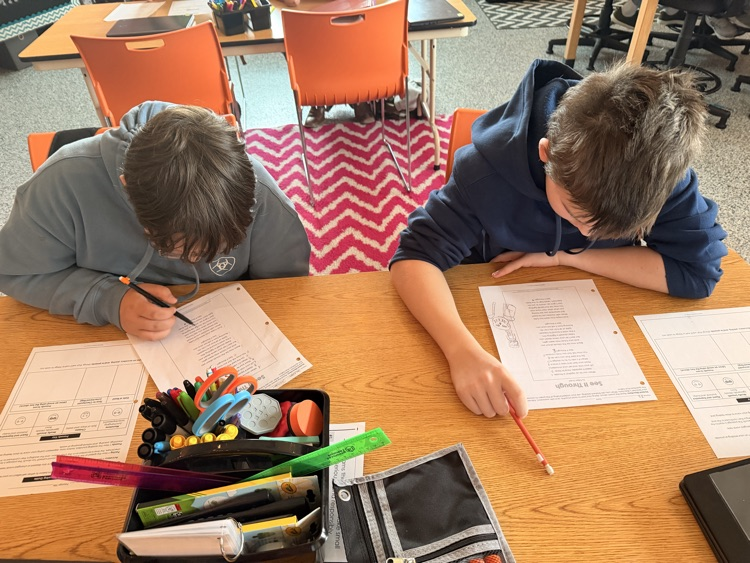 students reading together