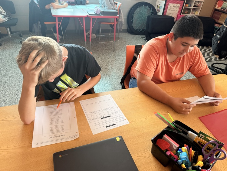 students reading together